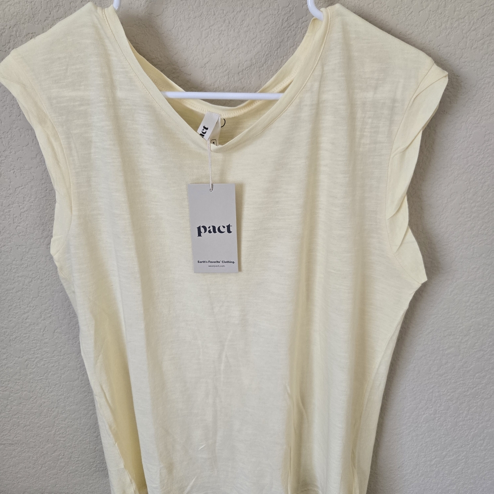 Pact Women's Yellow Muscle Tee